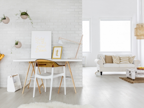 Spacious living room interior